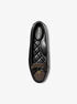 michael kors wendy leather and signature logo moccasin