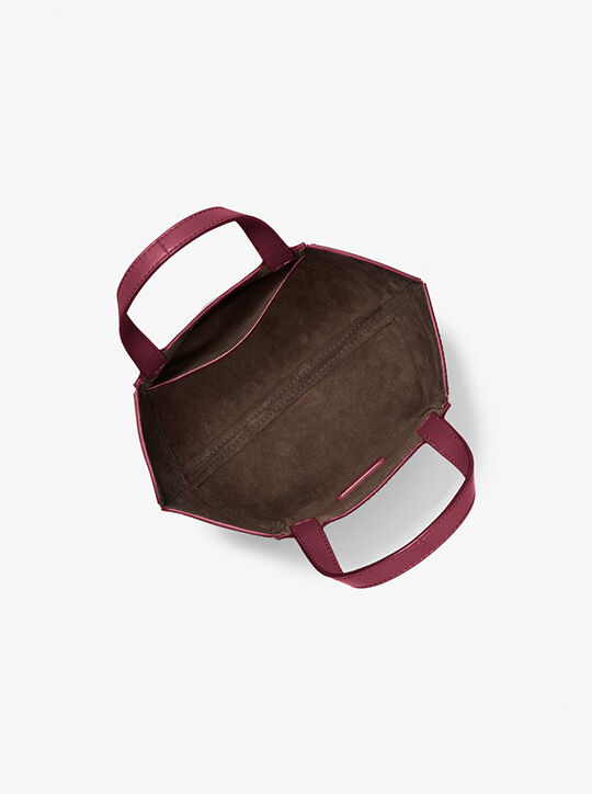 michael kors jordi small leather tote bag