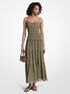 Smocked Georgette Maxi Dress michael kors smocked georgette maxi dress