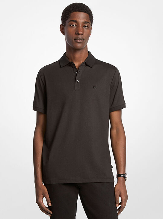michael kors logo cotton polo shirt