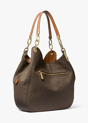 michael kors lillie large logo shoulder bag