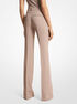 michael kors haylee double crepe sabl  flared trousers