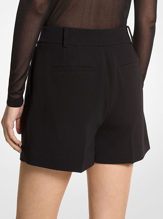 michael kors pleated crepe shorts