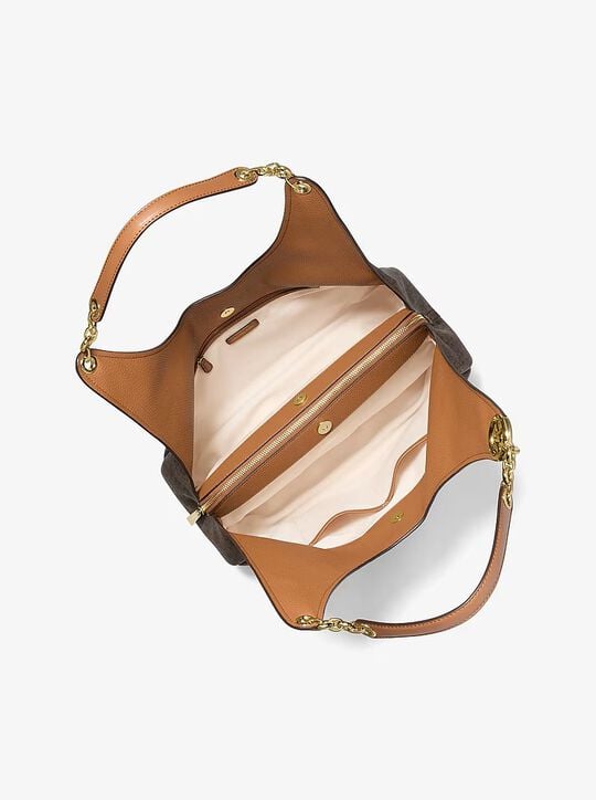 Ellie Large Signature Logo Shoulder Bag michael kors ellie large signature logo shoulder bag