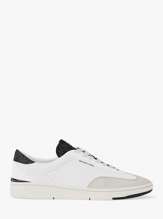 michael kors wilton perforated leather sneaker