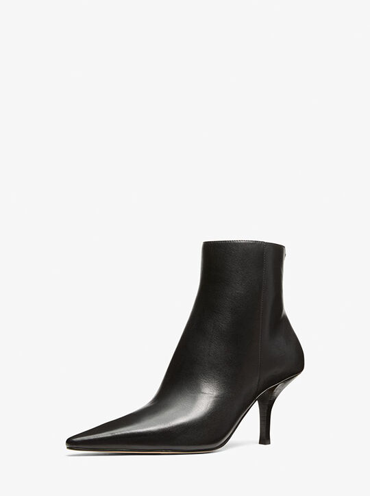 michael kors selina leather ankle boot