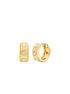 michael kors pav  logo huggie earrings