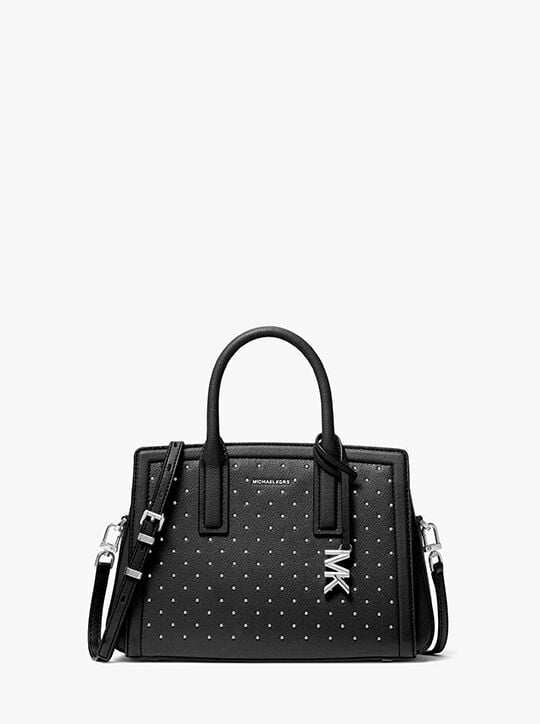 Laila Small Studded Leather Satchel michael kors laila small studded leather satchel