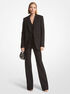 michael kors rhinestud stretch crepe blazer