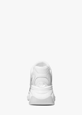 michael kors zuma leather and mesh trainer