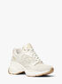 michael kors zuma leather and nylon trainer