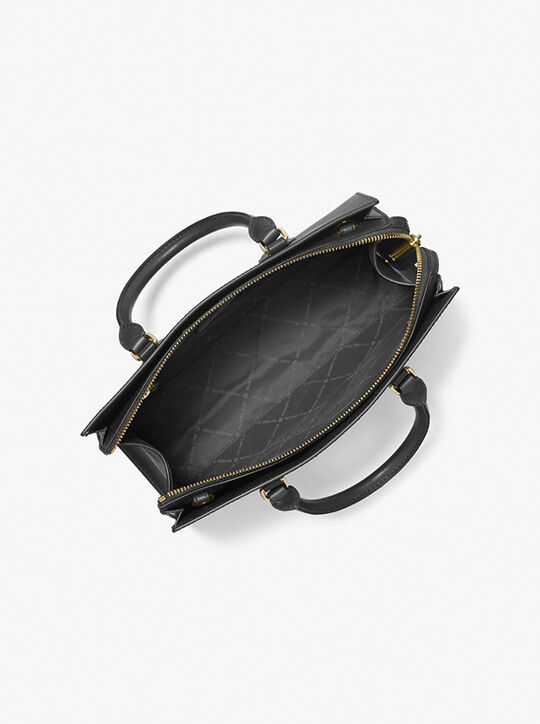 michael kors حقيبة شيلا متوسطة الحجم من جلد سافيانو الصناعي