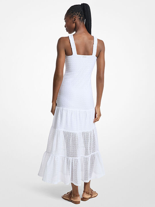 michael kors lace tiered dress