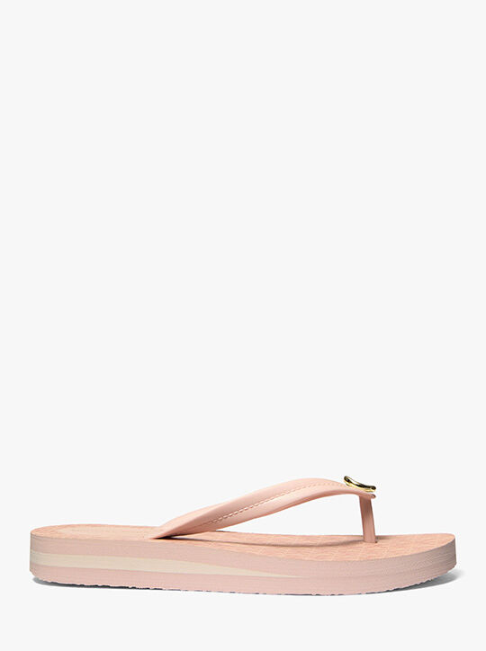 Posie Signature Logo Flip Flop michael kors posie signature logo flip flop