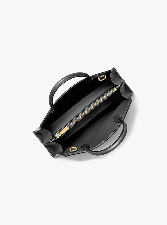 Cordelia Cornelia Medium Pebbled Leather Satchel en LUGGAGE | Michael Kors [US]
