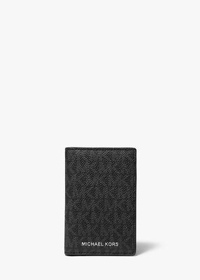 michael kors hudson logo bi fold card case