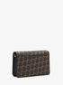 michael kors jet set medium metallic empire monogram crossbody bag