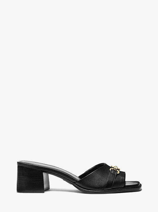 michael kors carson leather mule