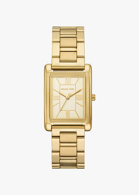 michael kors essex gold tone watch