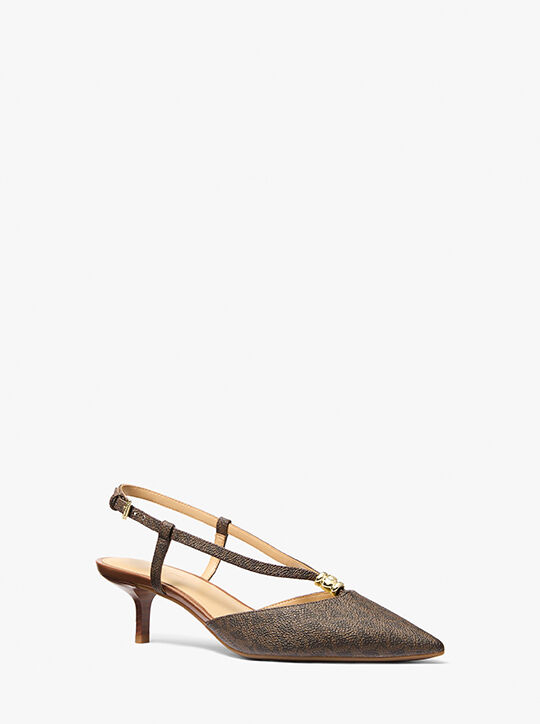 Cherie Signature Logo Pump michael kors cherie signature logo pump