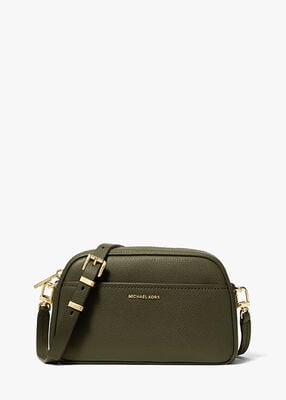 michael kors jet set small leather camera crossbody bag