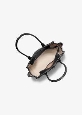 michael kors حقيبة هاميلتون مودرن صغيرة من الجلد المنسوج