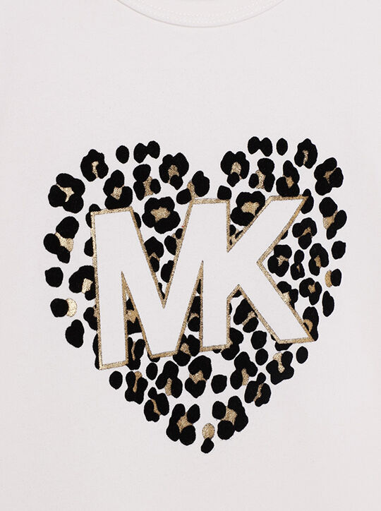michael kors heart logo stretch cotton long sleeve t shirt