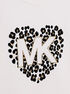 michael kors heart logo stretch cotton long sleeve t shirt