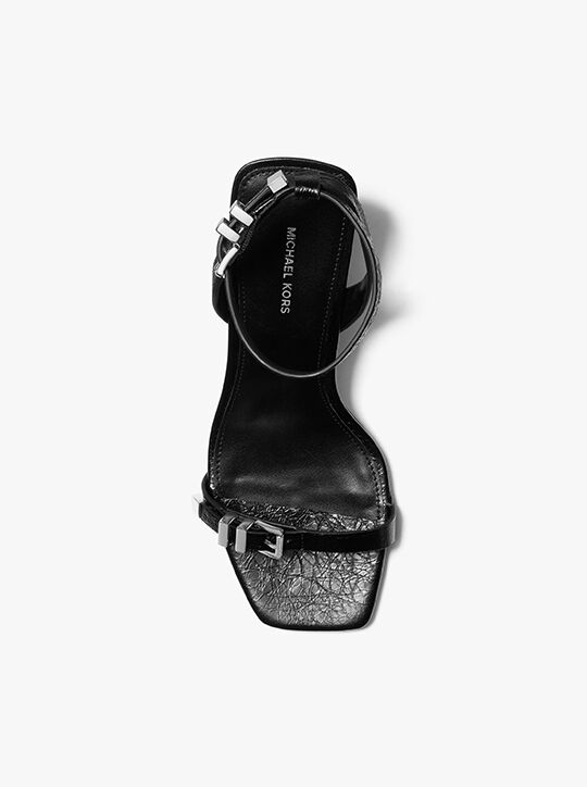 michael kors صندل دارينجتون الجلدي المتشقق