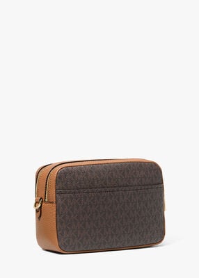 michael kors bryant medium signature logo camera crossbody bag