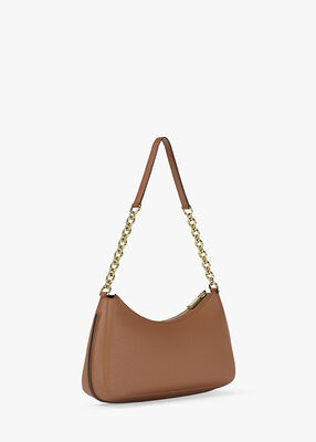 michael kors nolita medium pebbled leather chain pochette