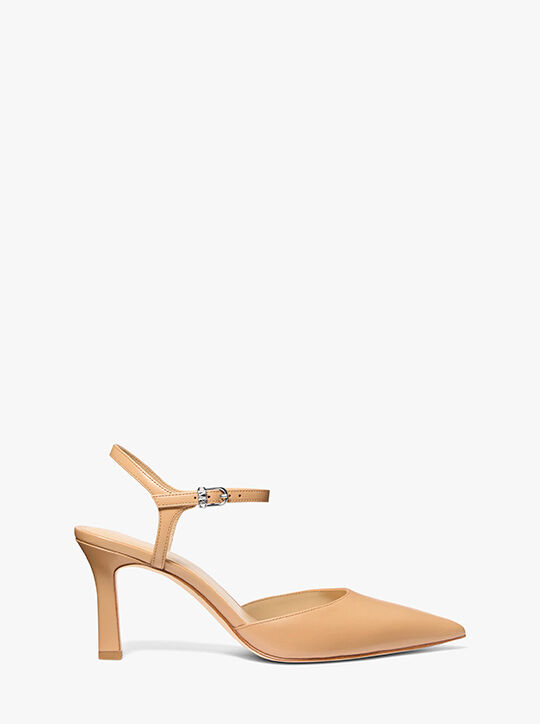 Amara Leather Mid Pump michael kors amara leather mid pump