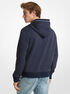 Logo Trim Cotton Blend Hoodie michael kors logo trim cotton blend hoodie