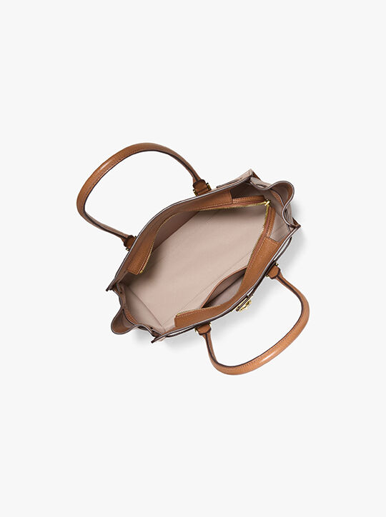 michael kors hamilton moderne small leather satchel