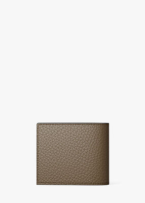 michael kors hudson pebbled leather billfold wallet
