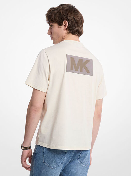 michael kors graphic logo cotton t shirt