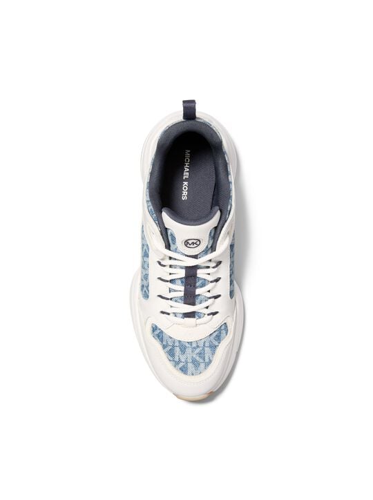 michael kors bowie signature logo trainer