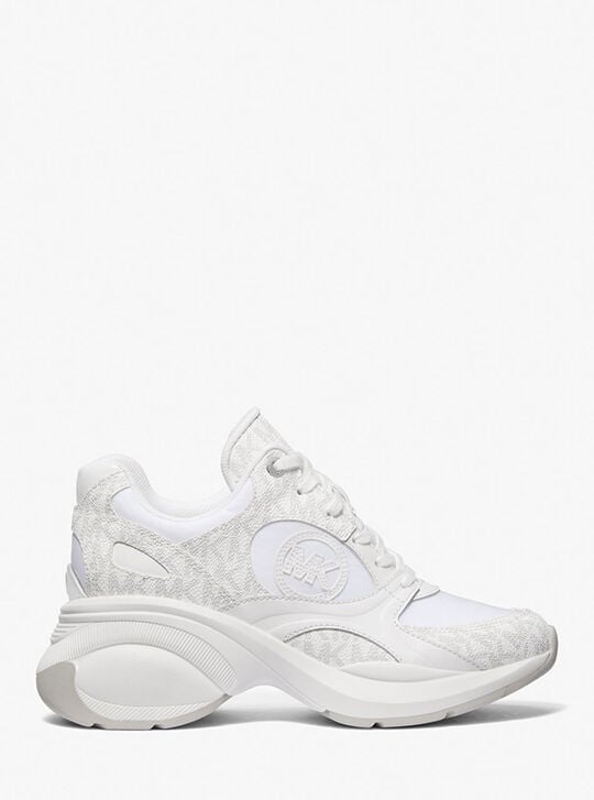 Zuma Mixed-Media Trainer, BRIGHT WHT | Michael Kors KSA