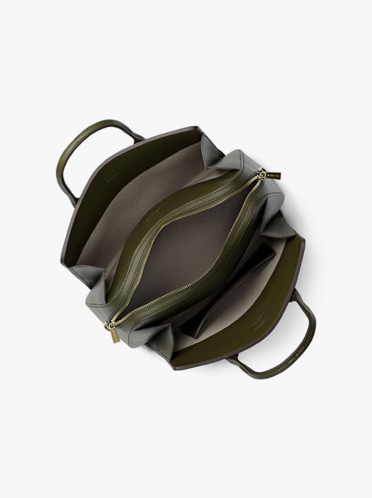 حقيبة ليلى الجلدية متوسطة الحجم michael kors حقيبة ليلى الجلدية متوسطة الحجم