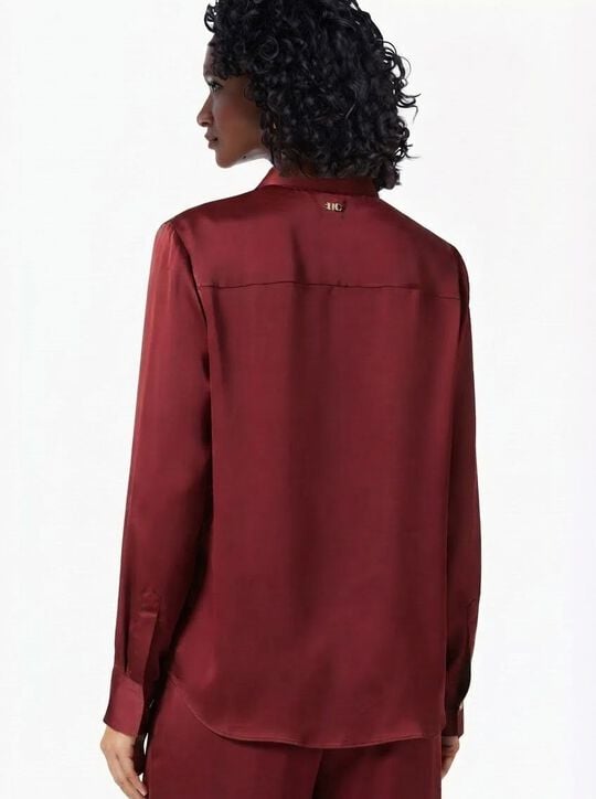 michael kors satin bow blouse
