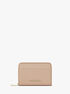 Jet Set Small Pebbled Leather Zip-Around Card Case michael kors jet set small pebbled leather zip around card case