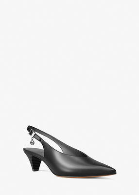 michael kors tonya leather slingback pump