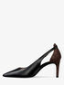 michael kors leather slingback pump