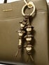 Embellished Floral Bag Charm michael kors embellished floral bag charm