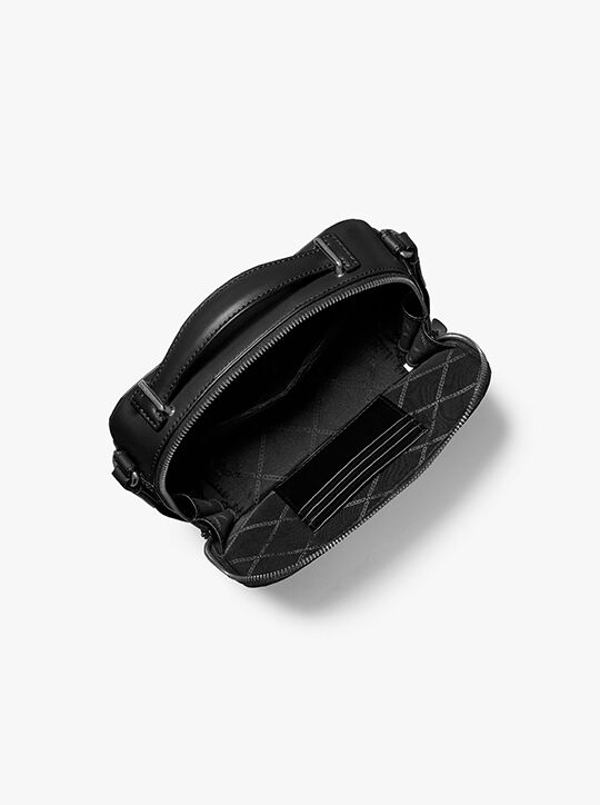 michael kors hudson crocodile embossed leather crossbody bag