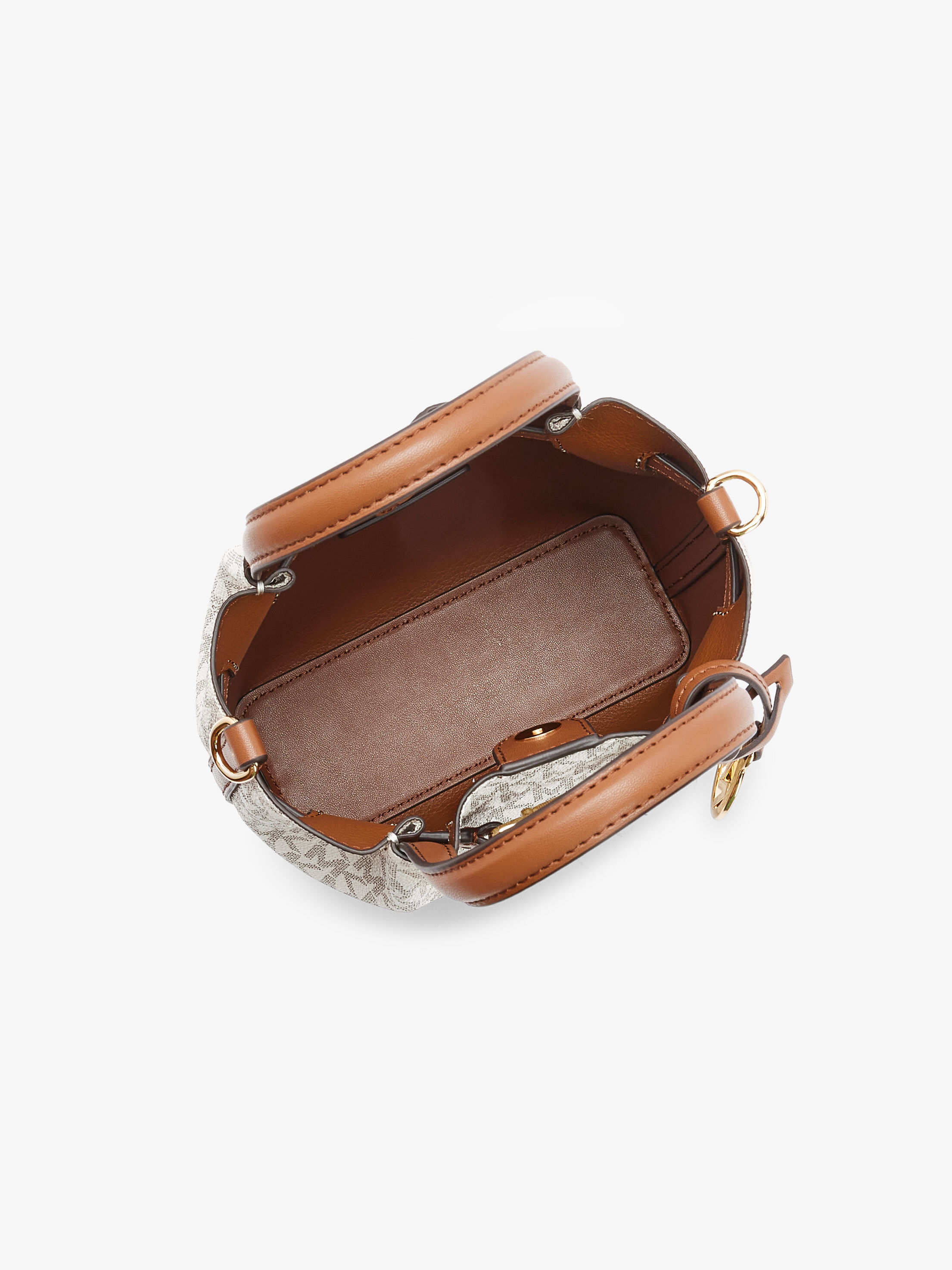 Carson Small Signature Logo Crossbody Bag, VANILLA | Michael Kors KSA
