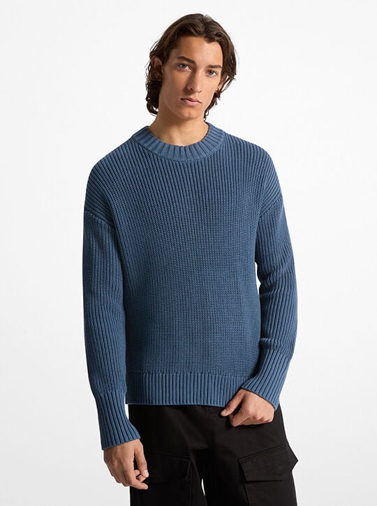 Ribbed Cotton Sweater michael kors ribbed cotton sweater