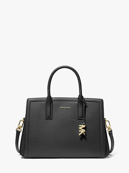 michael kors حقيبة ليلى متوسطة الحجم من الجلد