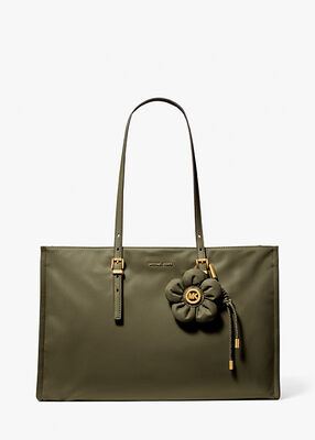 michael kors zadie medium nylon tote bag