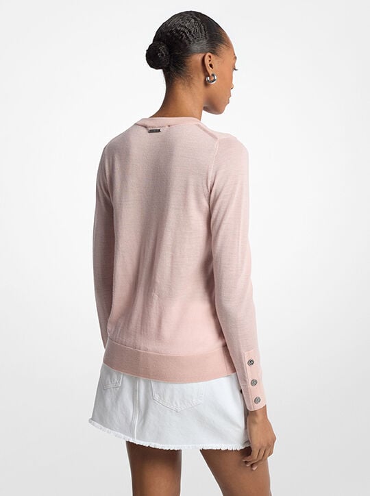 سترة من صوف الميرينو michael kors سترة من صوف الميرينو